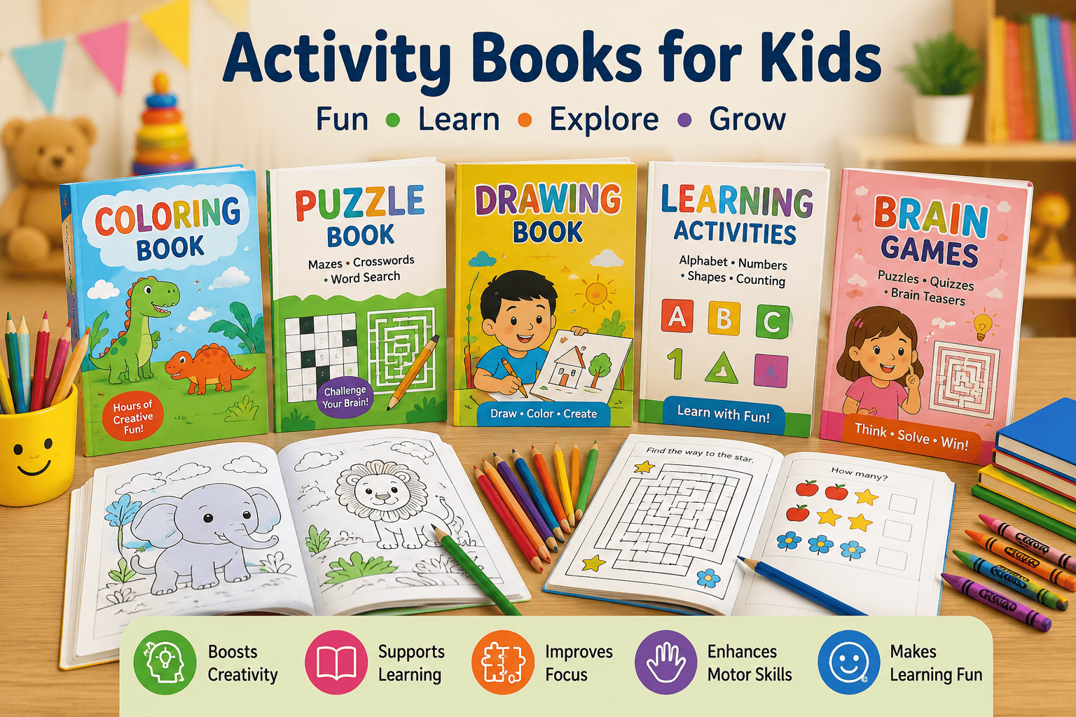 Activity Books for Kids